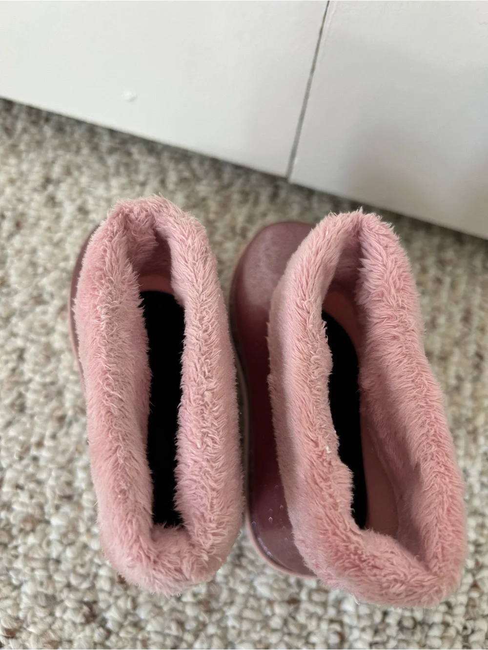 Mini Melissa girls pink glitter boots size 9 Fall Winter Back to School